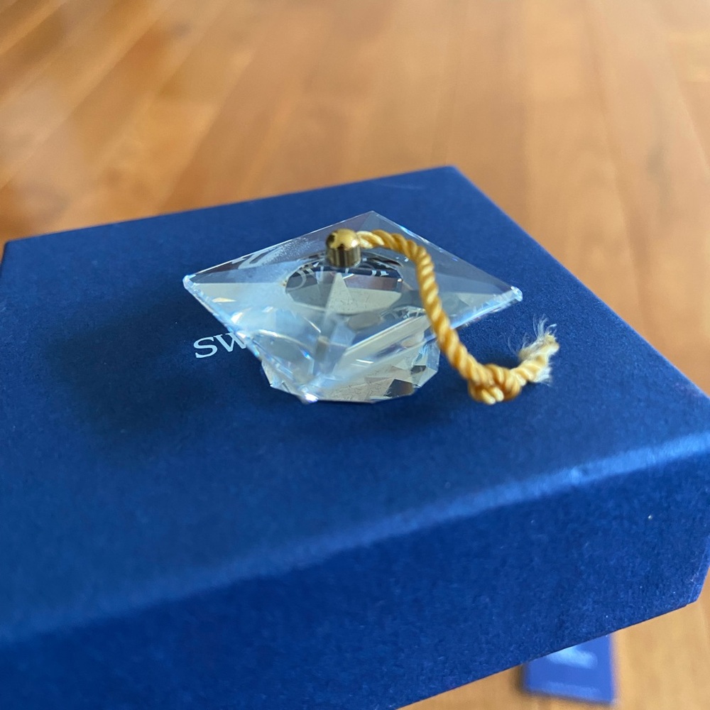 Swarovski Crystal Cap with Gold Tassel